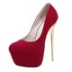 thumbnail image 3 of Chic Red High Heel Shoes Designed For Women Perfect For Dance Events Offering Comfort During Wear 1 Pair, 3 of 3