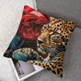thumbnail image 7 of nygtbtfer Pillow Set of 2 Rose Floral Print Decorative Throw Pillow Covers Cases Home Decor Botanical Flowers Pattern Red Brown Cushion Case for Couch Sofa Outdoor White, 7 of 7