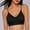Black, variant on Women's Everyday Bras Solid Thin Adjustable Strap Wireless Side Support Push Up Bra