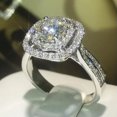 thumbnail image 5 of Women Fashion Gifts Cubic Zircon 925 Silver Rings Wedding Rings Sz 6-10, 5 of 9
