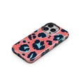 thumbnail image 3 of DesignSkinz Scratch-Resistant Hard Slim Case Compatible with iPhone 11 (Compatible with MagSafe) - Leopard Coral and Teal V23, 3 of 9