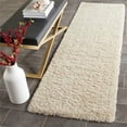thumbnail image 6 of SAFAVIEH Laguna Neven Plush Solid Shag Area Rug, Beige, 6'7" x 6'7" Round, 6 of 7