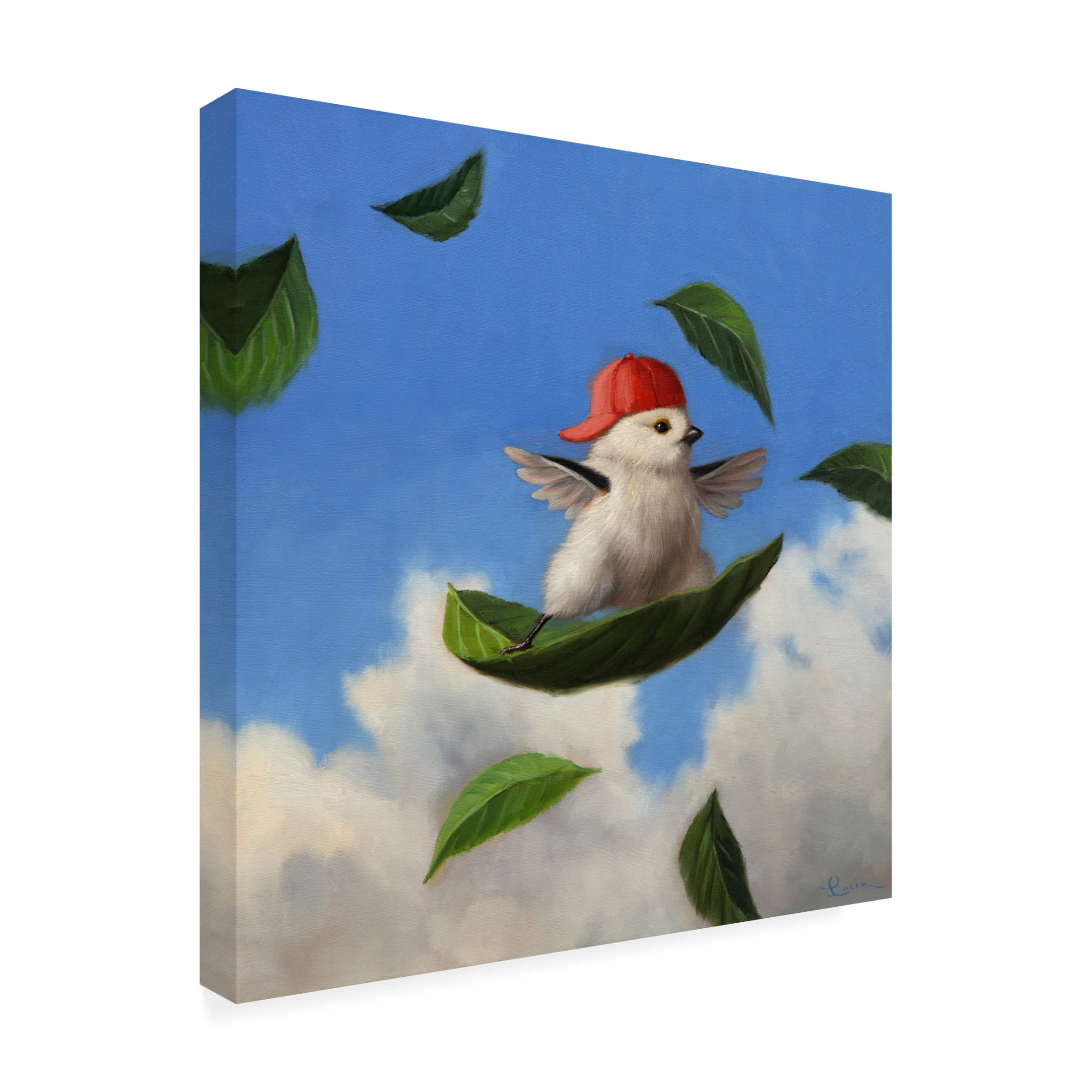 Canvas Wall Art - Lucia Heffernan 'Wind Surfer' Wall Art for Living Room, Bedroom, or Office Décor by Trademark Fine Art - 18 x 18 Inches