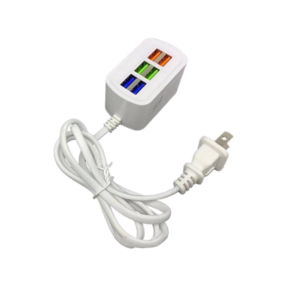 LOVEVER 6 Ports USB Power Strip Fast-Charging USB Hub Universal Extension Cord with Multiple Outlets