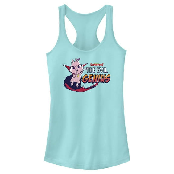 Junior's DC League of Super-Pets Lulu the Evil Genius Racerback Tank Top Cancun 2X Large