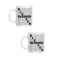 thumbnail image 1 of Duo de Taza de cerámica 443 ml diseño divertido Blessed regalo original, 1 of 6
