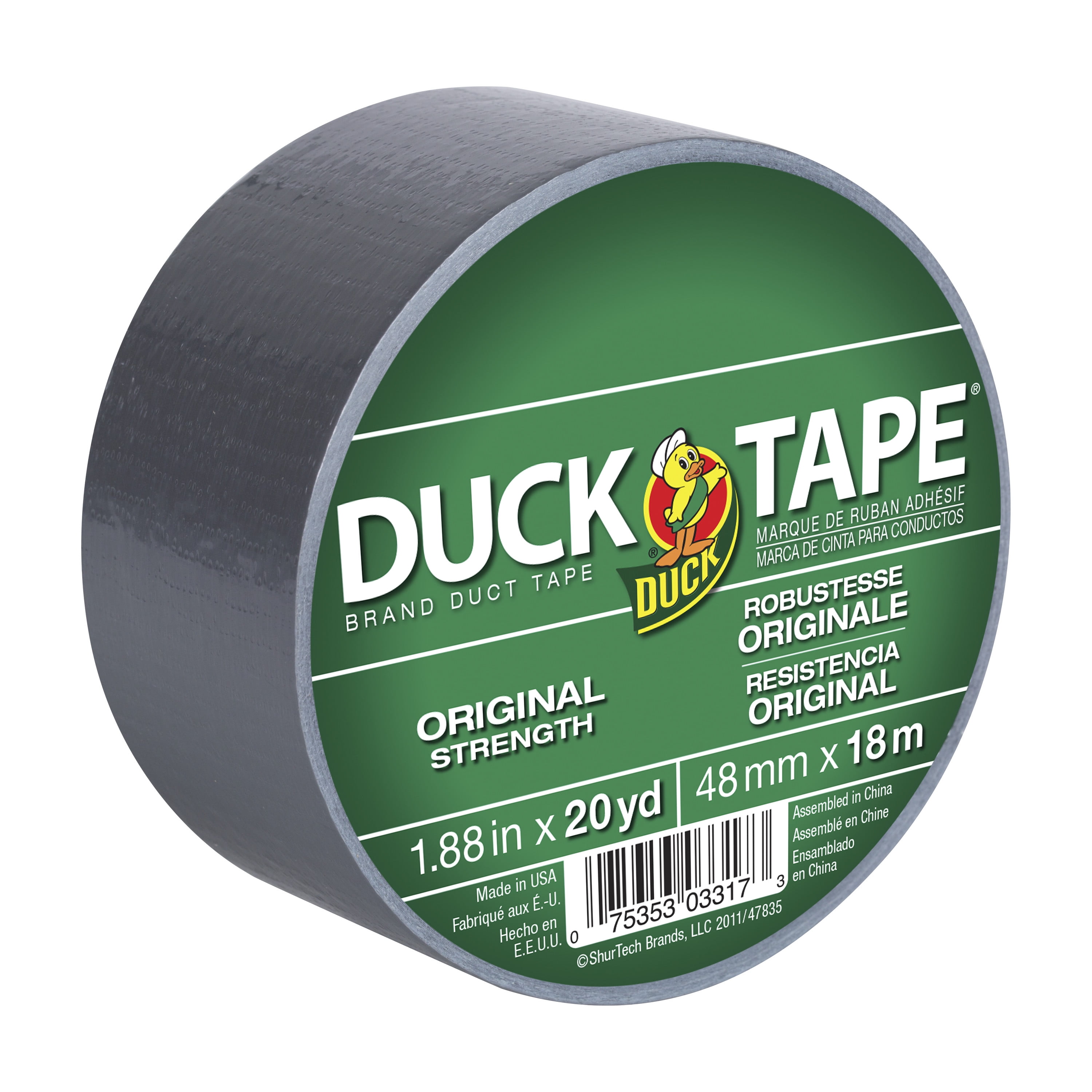 voordeel Zo snel als een flits Hysterisch Duck Brand The Original 1.88 in. x 20 yd. Silver Duct Tape - Walmart.com