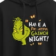 thumbnail image 3 of The Grinch - Have A Frightful Grinch Night  - Juniors Cropped Pullover Hoodie, 3 of 5