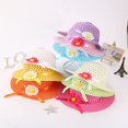 thumbnail image 5 of Sombrero de hierba con flores ZHAOCHENG para niña amarillo 52-54 cm, 5 of 5