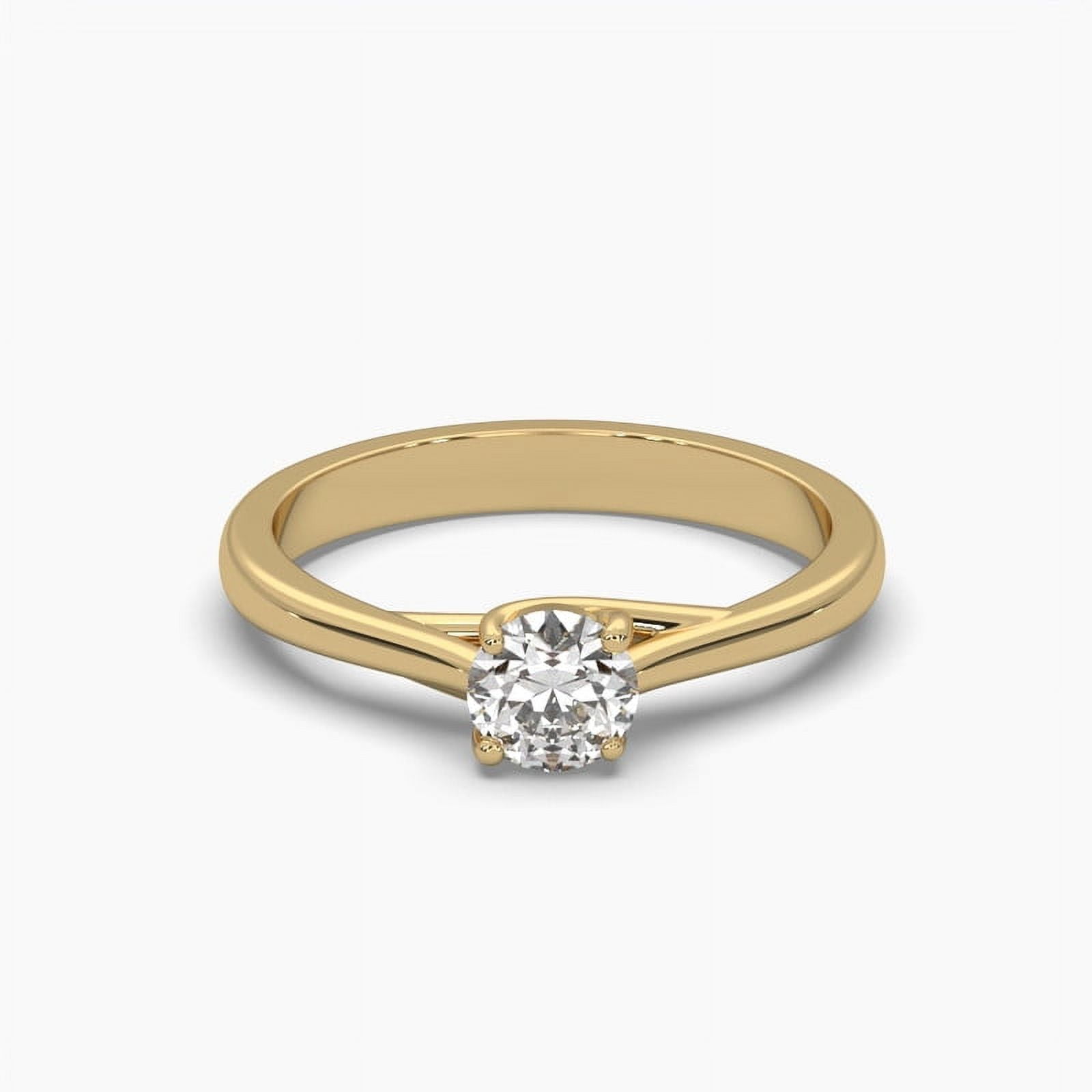 Classic Round Moissanite 18k Valentino Promise Ring