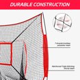 Baseball Practice Net Thrower Strike Zone W/ Portable Baseball Ball