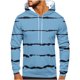 thumbnail image 1 of Sudadera con capucha para hombre, estilo casual, a la moda, con cuello redondo, bolsillos y estampado degradado, sudadera de manga larga con capucha, blusa de poliéster para hombre, 1 of 4