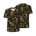 thumbnail image 3 of Daiia Sloth Doing Yoga Mens Baseball Jersey Button Down Shirts Short Sleeve Sports Uniforms-XX-Large, 3 of 9
