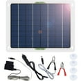 thumbnail image 1 of Kit de Panneau Solaire Portable 12V Étanche à l'Eau Entretien de Voiture Robuste avec 4 Ventouses pour Bateau Automobile RV, 1 of 11