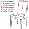 thumbnail image 3 of Fundas elásticas de tela brillante de terciopelo para sillas, fundas de asiento de tamaño Universal para comedor, 1/2/4/6 unidades, 3 of 4