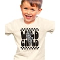 thumbnail image 2 of Wild Child Shirt Trendy Checkered Everyday Tee for Youth and Toddler Boys Natural Shirt 12 Months, 2 of 5