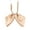 Beige, variant on Women Adjustable Neck Strap Length Plain Color Double Layer Solid Color Bow Tie Beige One Size
