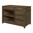thumbnail image 5 of Lexicon Blanche Wood L Shaped Desk in Brown Gray, 5 of 8