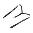 thumbnail image 1 of Jumpingount Tirantes de estilo punk para mujer Clips de metal en forma de Y ajustables Accesorios de disfraces Correa de cuero, 1 of 1