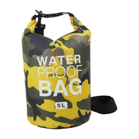 GARENDE Dry Bag Roll-up Dry Bag Waterproof Fishing Bag Keeps Tackle Dry Storage 5L Shoulder Bag