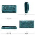 thumbnail image 5 of APHISON Womens Wallet Leather RFID Trifold Ladies Purse Embossed Clutch Card Holder Organizer Blue, 5 of 6