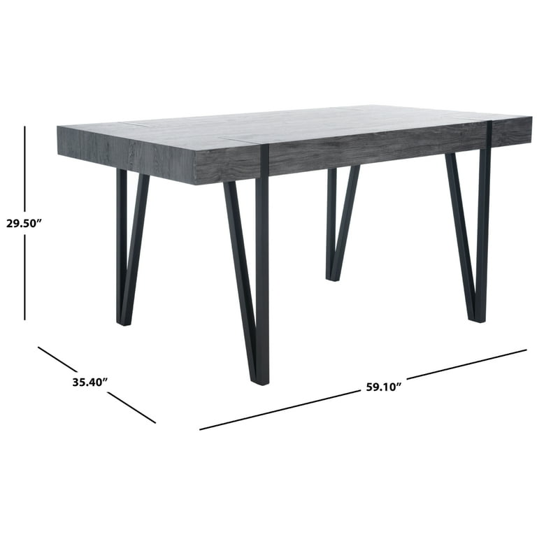 SAFAVIEH Alyssa Dining Table Black Walmart