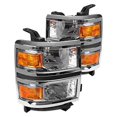 thumbnail image 1 of 2014-2016 Chevy Silverado Headlights - Chrome, 1 of 1