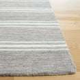 thumbnail image 3 of SAFAVIEH Metro Darion Striped Area Rug, Grey/Ivory, 6' x 6' Square, 3 of 10
