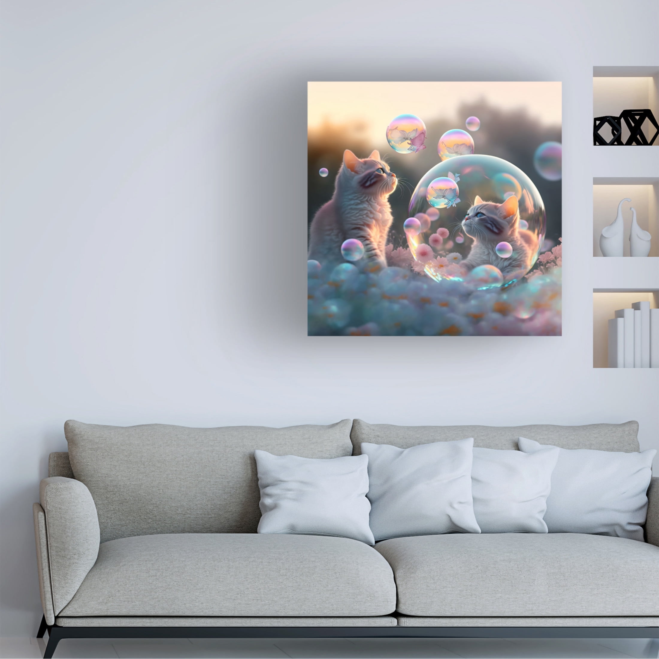 Canvas Wall Art - Ray Heere 'Mystical Morning 26' Wall Art for Living Room, Bedroom, or Office Décor by Trademark Fine Art - 35 x 35 Inches