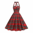 thumbnail image 2 of Ailaofu Women Vintage 1950s Dress Halter Dress Swing Prom Dresses Cocktail Dress Square Neck Elegant Party Casual Dresses, 2 of 7