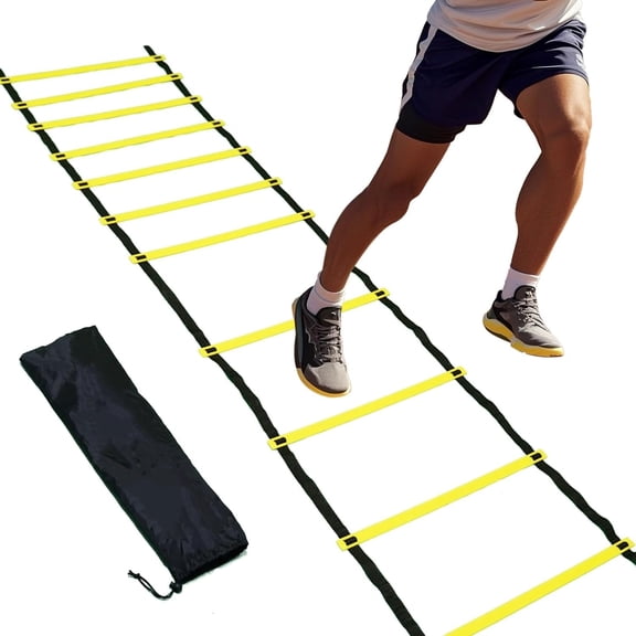20ft Adjustable Agility Ladder, Football Training Equipment with Carry Bag, Agility Training Equipment for Footwork Drills