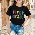 thumbnail image 2 of LILIYA First Day Of School Shirt Girls Boys Hello Kindergarten Casual Casual Short Sleeve T-Shirt Summer Outfit, 2 of 5