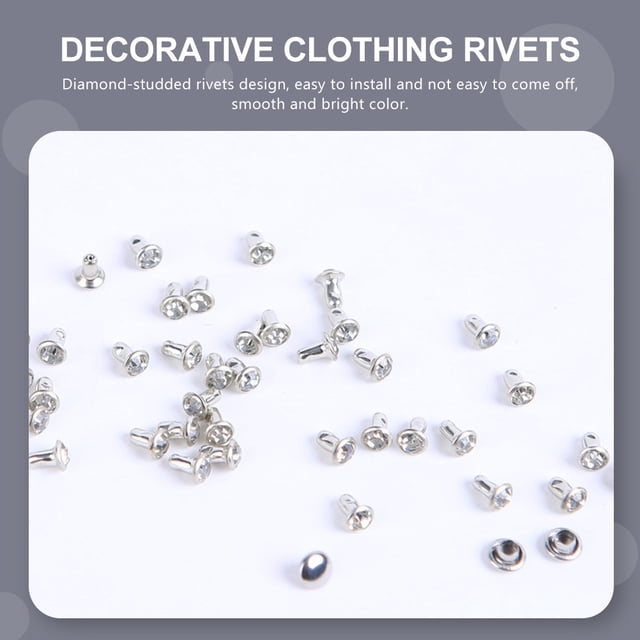 unbranded 200Jgo Kit De Rivets Para Reparar Y Decorar Bolsos Ropa Y Accesorios De Cuero