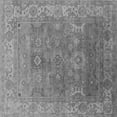 thumbnail image 1 of Ahgly Company Indoor Square Oriental Gray Industrial Area Rugs, 4' Square, 1 of 4