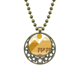 thumbnail image 1 of Egipto esfinge piramides camello amarillo - verde Colgante Estrella Collar Luna Cadena Joyas Unbranded M, 1 of 3