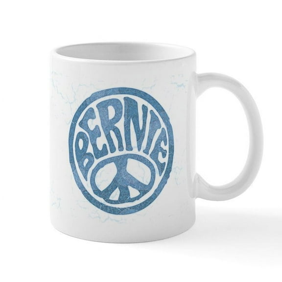 CafePress - 60S Peace Bernie Mug - 11 oz Ceramic Mug - Novelty Coffee Tea Cup