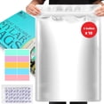 thumbnail image 1 of czcpp-5 Gallon Mylar Bags with Oxygen Absorbers 2500cc and Labels- 17"x27" Extra Thick 6 Mil Each Side - Zipper Resealable Bags - Mylar Bags for Food Storage (10 Pcs), 1 of 4