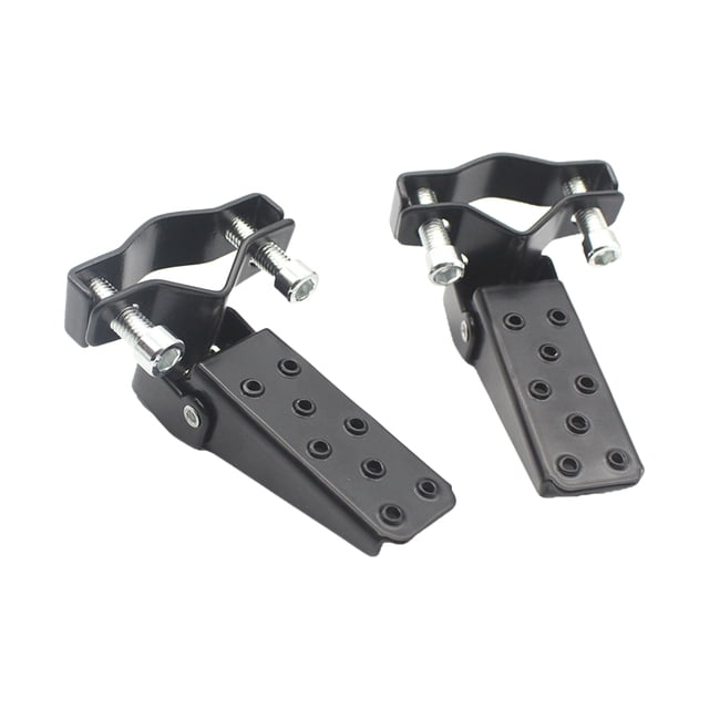 Reposapiés de motocicleta Sunnimix 25 30 Mm Plegables color Negro