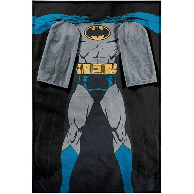 Batman Batman In Black Comfy Throw Adult Panel Walmart