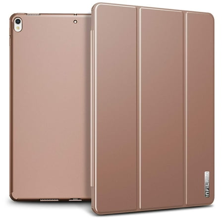 Infiland iPad Air 3rd Gen 2019, iPad Pro 2017 10.5 inch Case Cover with Auto Wake/Sleep Function, Rose