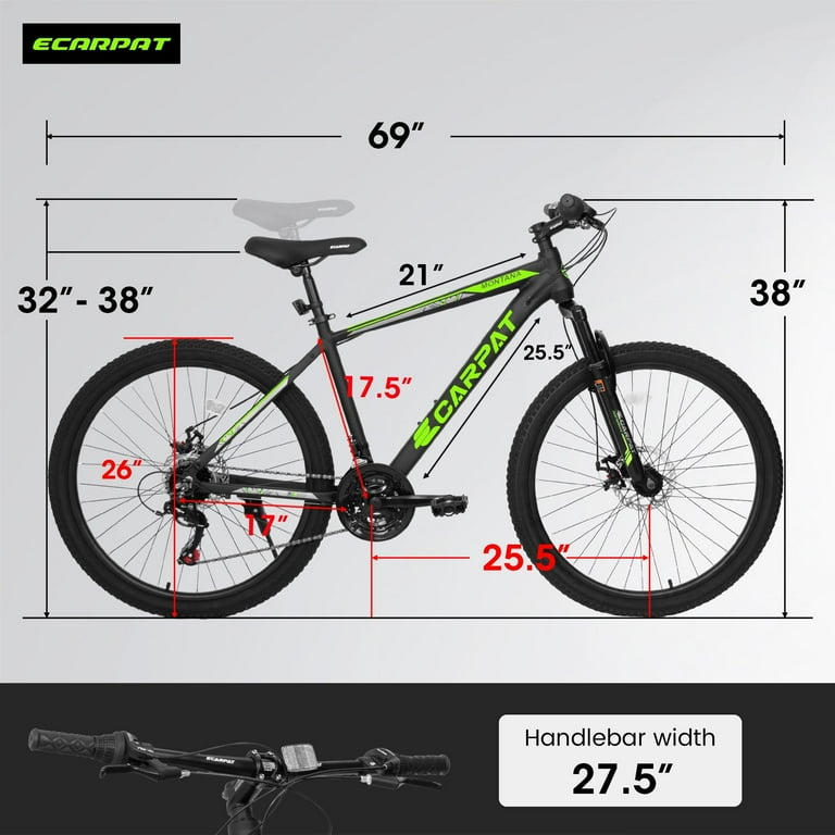 Elecony 26 inch Adult Aluminum Mountain Bike, Shimano 21