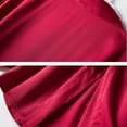 thumbnail image 4 of YWDJ Plus Size Pajamas for Women Satin Silk Pajamas Women Nightdress Robes Underwear Sleepwear Red S, 4 of 6