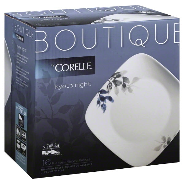 Corelle Boutique 16 Pieces Kyoto Night Dinnerware Set, 1 set Walmart