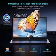 Huidun 2026 New Windows 11 Laptop, 15.6 inch Laptop Intel N150, 16GB RAM 512GB SSD, 1080P Full HD 4K Display, WiFi5 BT5.0, with Office, Computer Laptops for College Students, Business, School, Home