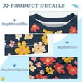 thumbnail image 2 of FORMRS Boys Rash Guard Short Sleeves Swim Shirt Quick Dry UPF 50+ Sun Protection, Sizes 3-12T, Small Colorful Flower, 2 of 6