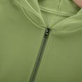 thumbnail image 5 of JUSLIO Girls Sweatshirts Casual Zipper Hooded Sweatshirt Athletic Pockets Long Sleeve Tops Sweatshirts Green(7 Years）, 5 of 9