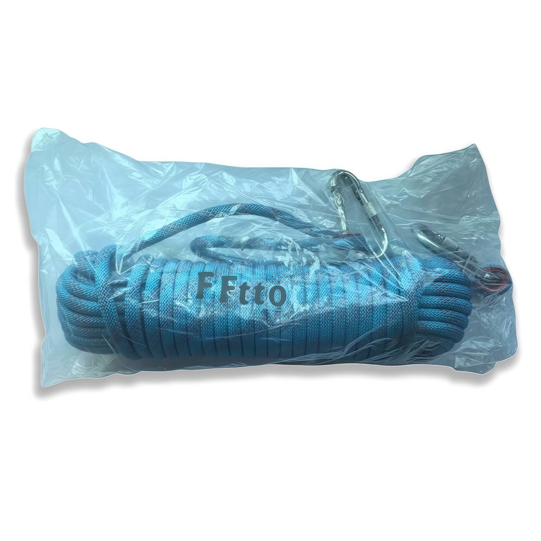 10mm Rock Climbing Rope 10M/Outdoor Static Rapelling Rope for Fire Rescue Safety Escape Tree Climbing for Outdoor Sports