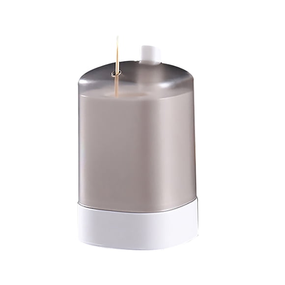 Cateissary Soporte automático para palillos de dientes, dispensador portátil de palillos de dientes, caja de almacenamiento antideslizante para palillos Mostrada blanco Cateissary HA001297-01