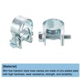 thumbnail image 4 of Unique Bargains 10Pack Mini Fuel Line Pipe Hose Clamp Clip, Adjustable 12-14mm, Zinc Plated, 4 of 5