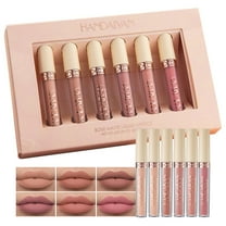 Matte Lip Gloss, Liquid Lipstick, Non-Stick Cup Lip Glaze Set, Long-Lasting Moisturizing formula, Smooth Application, Safe and Clean Ingredients, Suitable for Party and Wedding Makeup